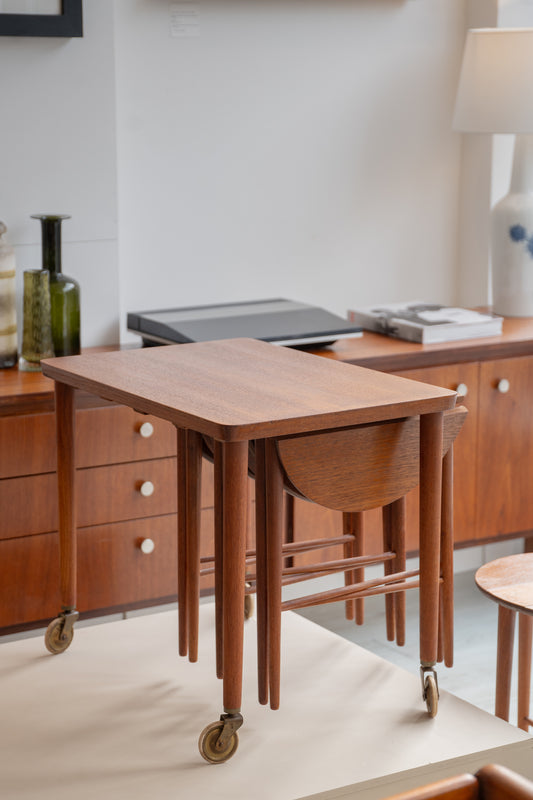 Poul Hundevad for Novy Domov, Teak Nesting Tables, 1960s (Czechoslovakia)