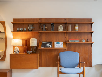 Teak Modular 'Royal' Wall Unit by Poul Cadovius, 1960s Denmark