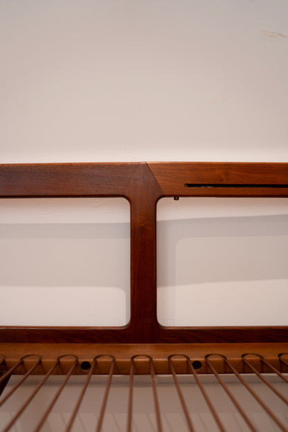 Peter Hvidt & Orla Mølgaard-Nielsen Teak & Cane Daybed Sofa, France and son, Denmark (1960s)