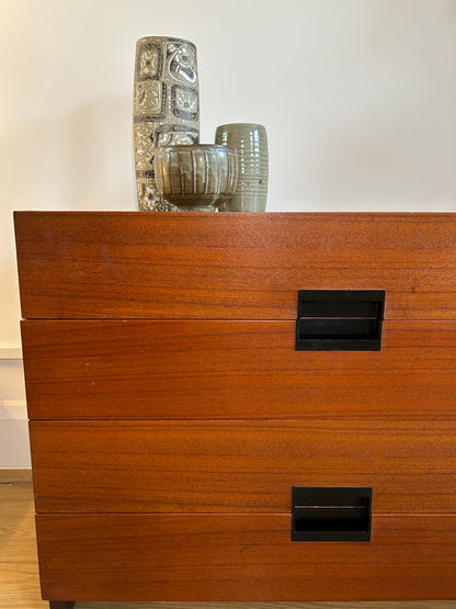 Japanese series 4 drawer chest by Cees Braakman for Pastoe, Netherlands 1950s