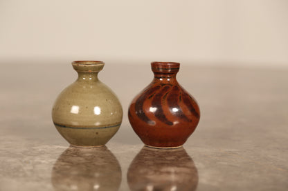 David Leech lowerdown pottery bud vases (only red left)