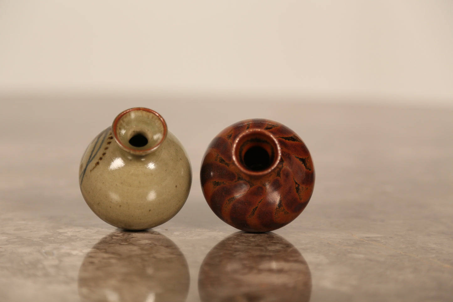 David Leech lowerdown pottery bud vases (only red left)