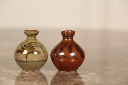 David Leech lowerdown pottery bud vases (only red left)