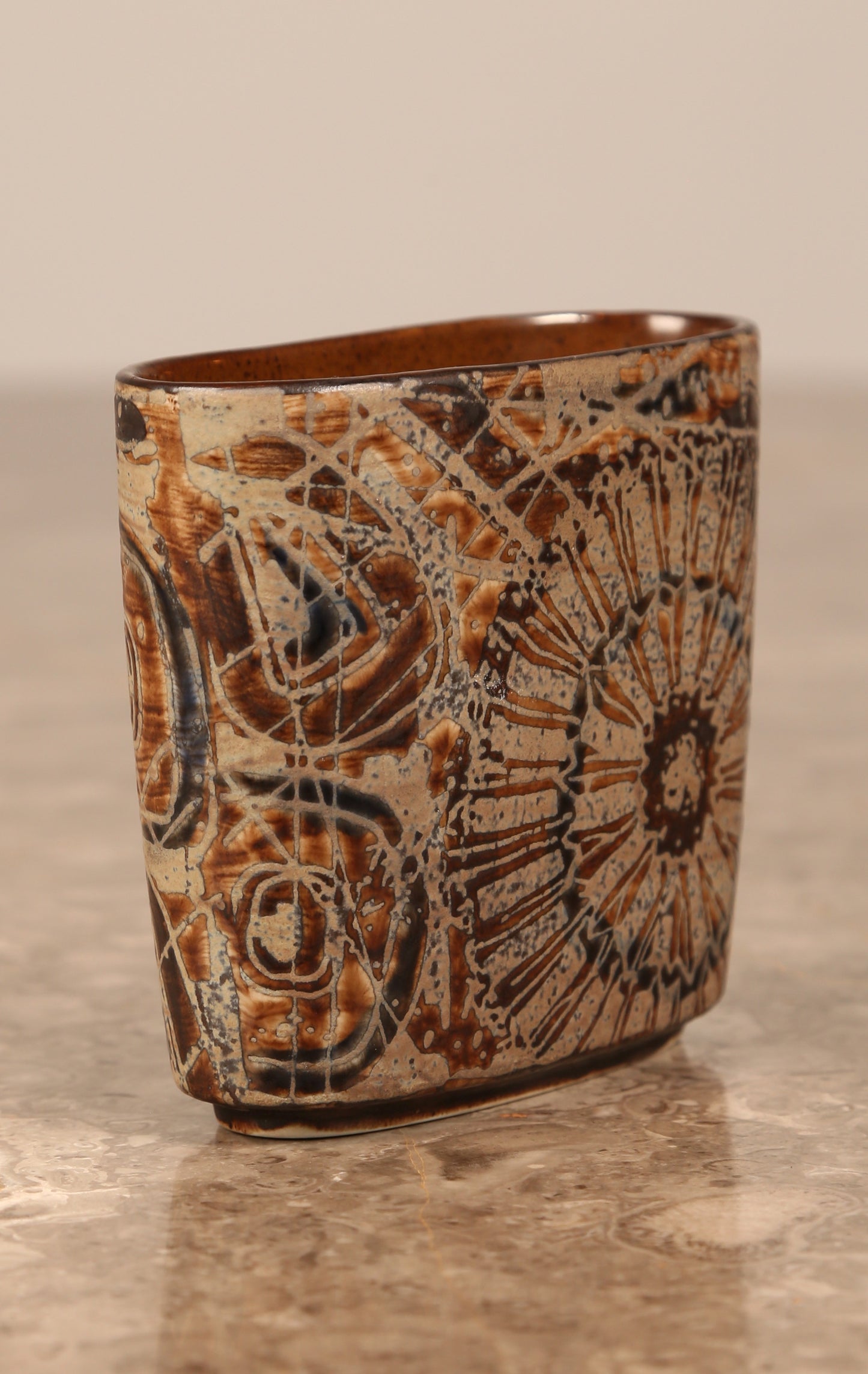 Royal Copenhagen faience vase by Nils Thorsson, 820/3739 (Denmark) 1960s