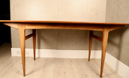 Aformosia dining table by John Herbert for A Younger ltd (1960s)