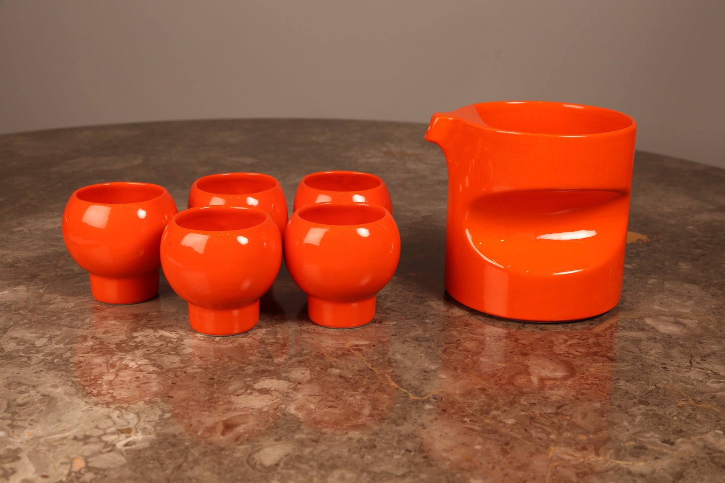 A 1970s ceramic orangeade set by Georges Lanteri (France)