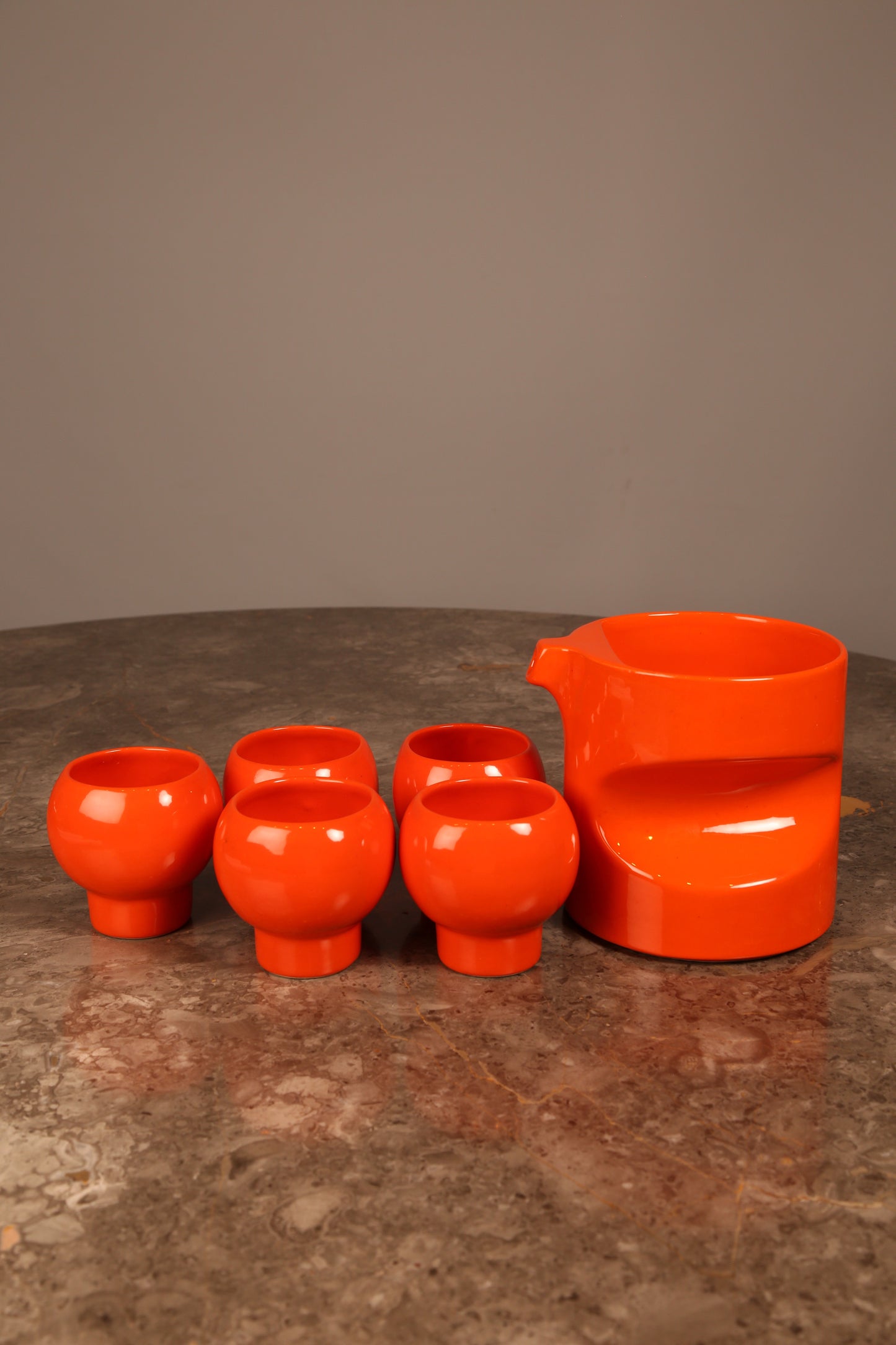 A 1970s ceramic orangeade set by Georges Lanteri (France)