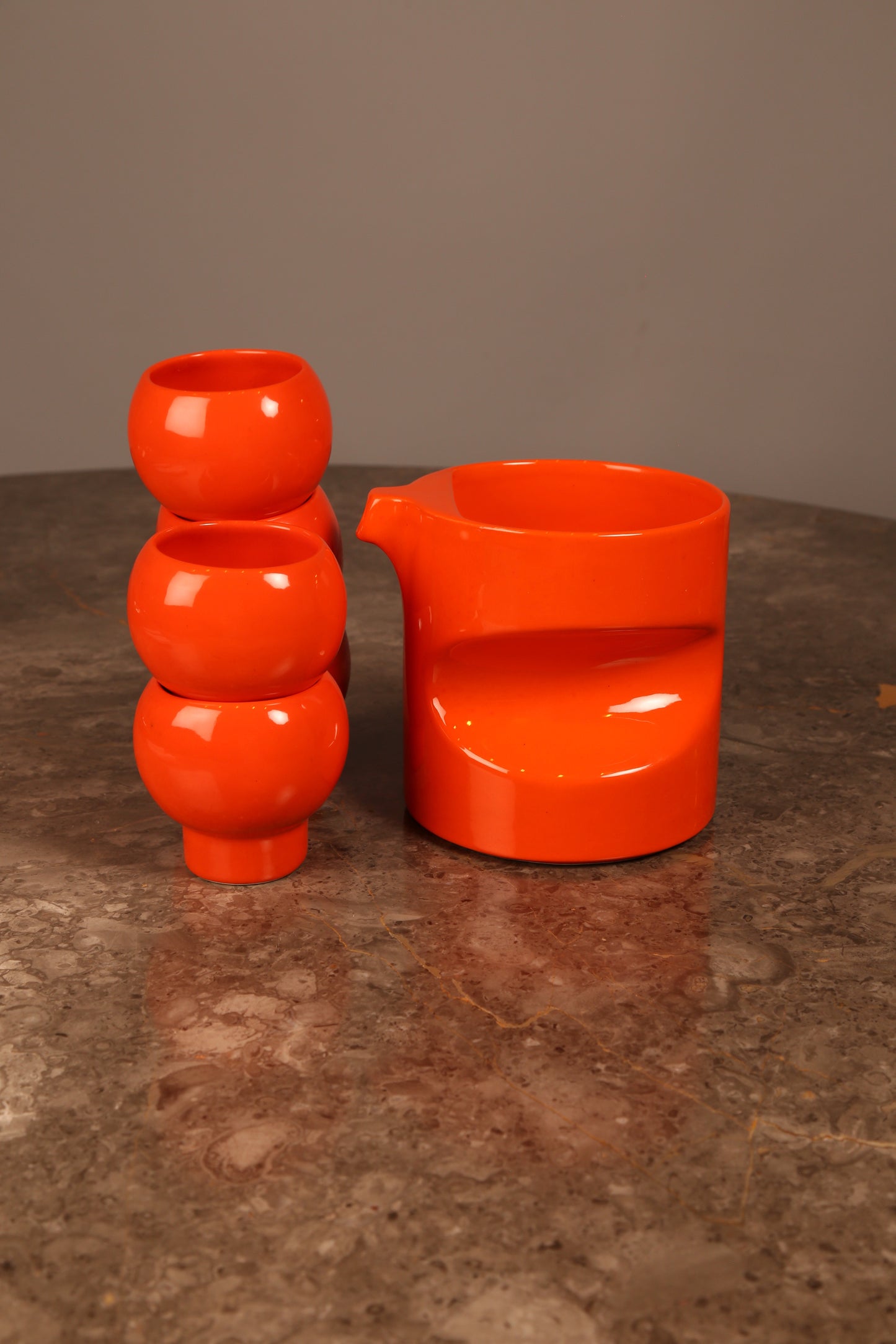 A 1970s ceramic orangeade set by Georges Lanteri (France)