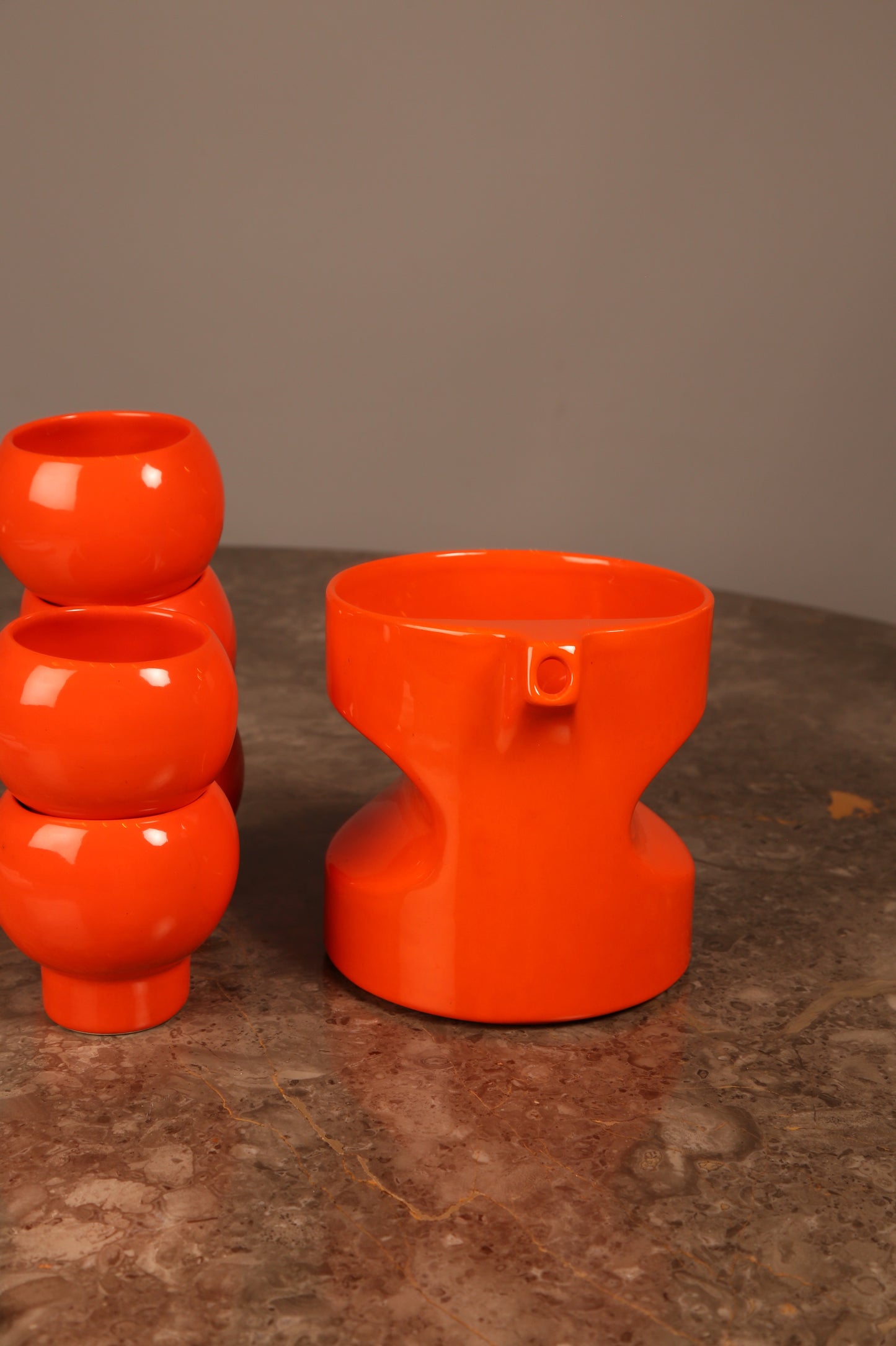 A 1970s ceramic orangeade set by Georges Lanteri (France)