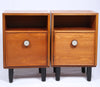 A pair of teak bedside cabinet (1970s)