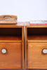 A pair of teak bedside cabinet (1970s)