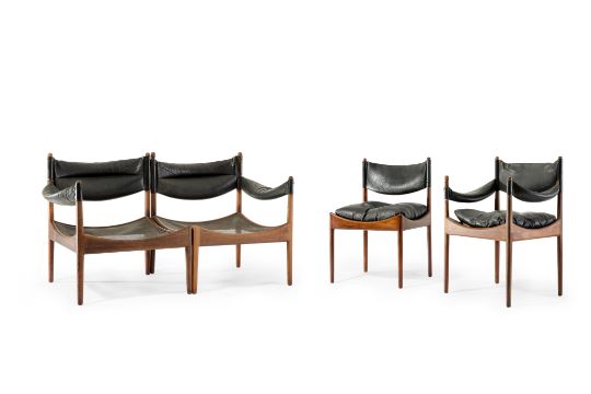 Four 'Modus' chairs by Kristian Solmer Vedel (1923-2003) for Sören Willadsen