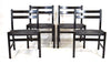 CH48 armchair and 4 CH47 dining chairs by Hans Wegner for Carl Hansen
