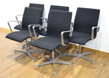 Set of 5 Oxford chairs by Arne Jacobsen